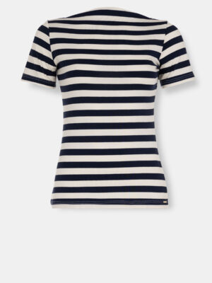 Ženska TIFFANY prugasta viskozna majica kratkih rukava 1165