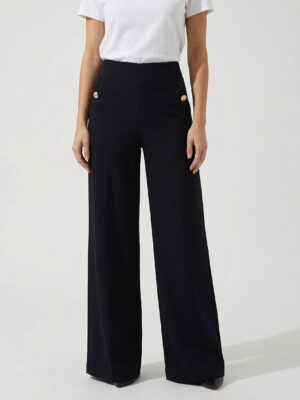 Ženske TIFFANY Pantalone visokog struka i širokih nogavica 1181