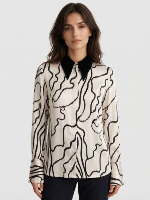 Ženska TIFFANY Košulja od viskoze sa naglašenom kragnom 1182